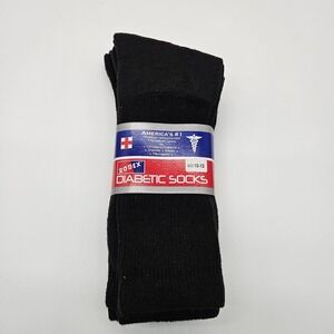 Rodex Diabetic Socks Black Size 10-13 Therapeutic Circulation Edema Neuropathy